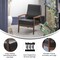 Flash Furniture Black LeatherSoft Arm Chair with Wood Frame IS-IT673317-BK-GG - alternate 6